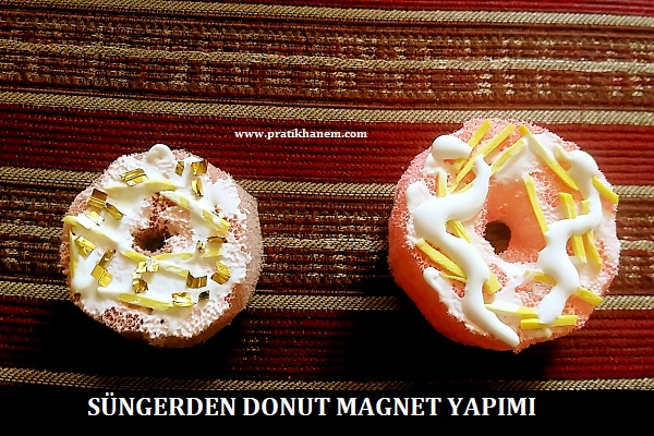 Süngerden Donut Magnet Yapımı