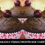 Kakaolu Vişneli Muffin Kek